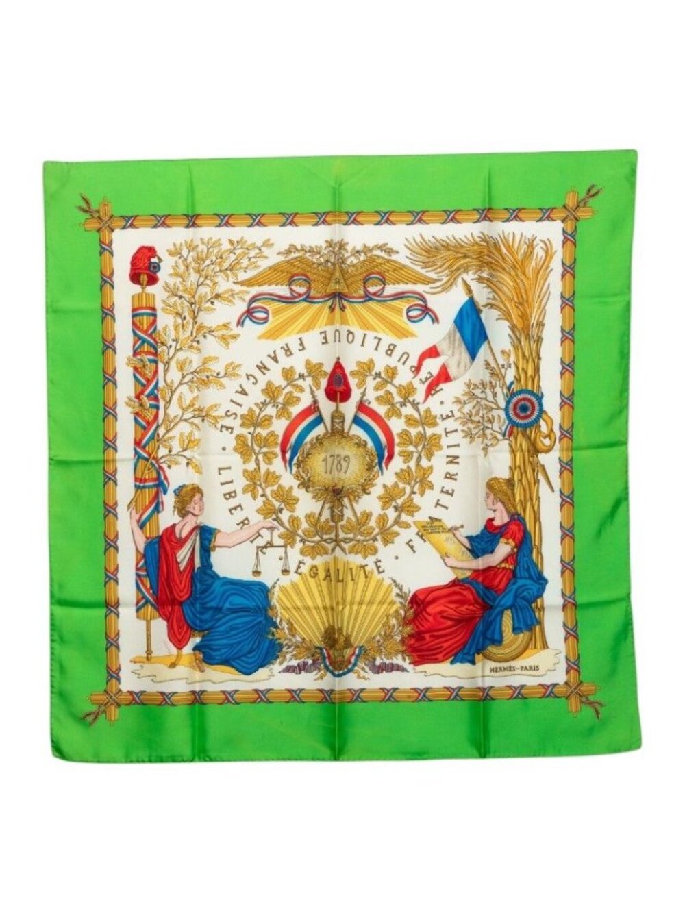 Hermes Carre 90 Liberte Egalite Fraternite Republique Francaise in Memory
